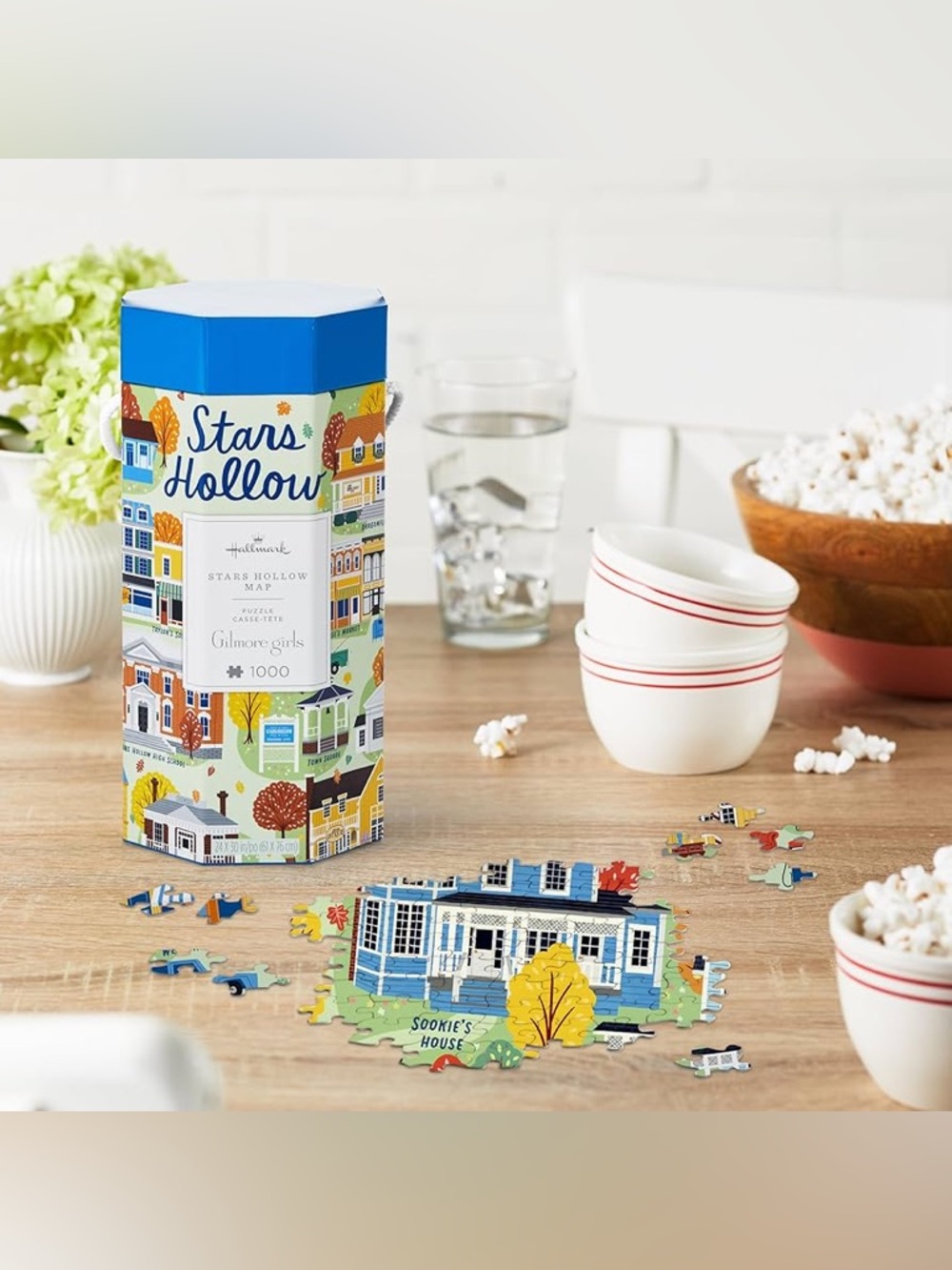 Hallmark stars hallow Gilmore Girls map puzzle 1000 pieces